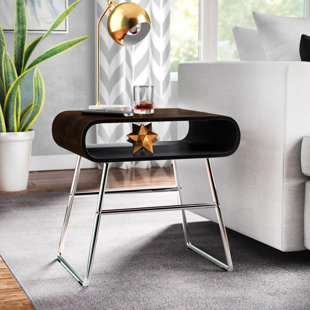 Miranda Mid-Century End Table by Wade Logan Discount