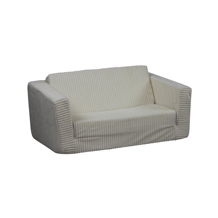 Harriet Bee Shearer Flip Chenille Kids Sofa Reviews Wayfair Ca