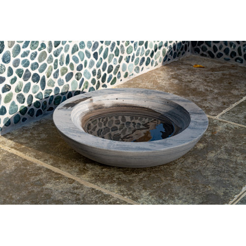 Akeem Rainbow Sandstone Birdbath Dakota Fields