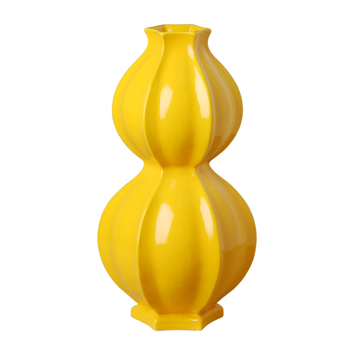 Orren Ellis Claire Double Gourd Pomegranate Floor Vase Wayfair Ca