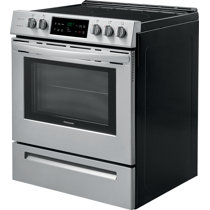 electric range with self cleaning oven