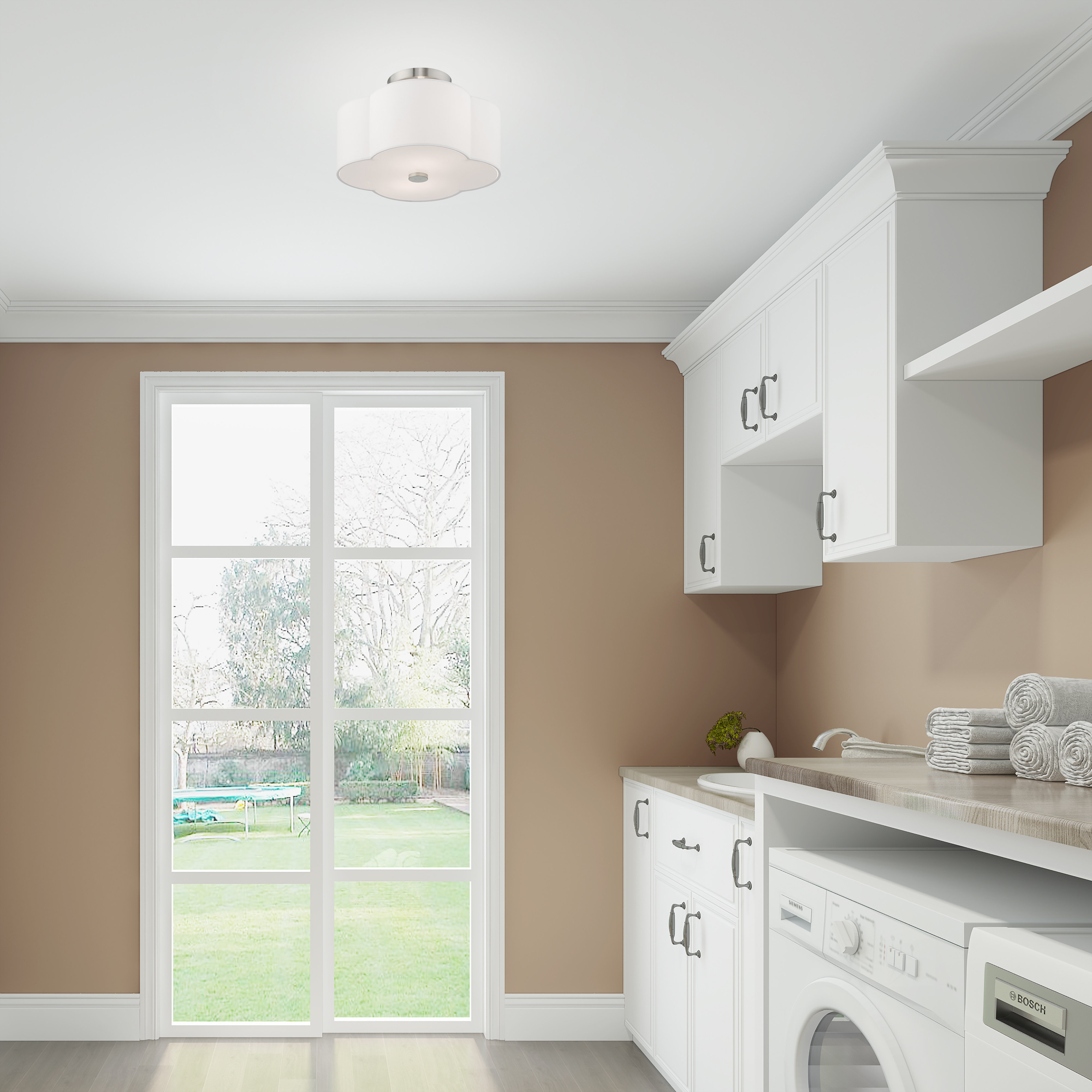 flush mount laundry room light