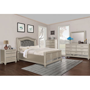 Panel 5 Piece Bedroom Set by BestMasterFurniture