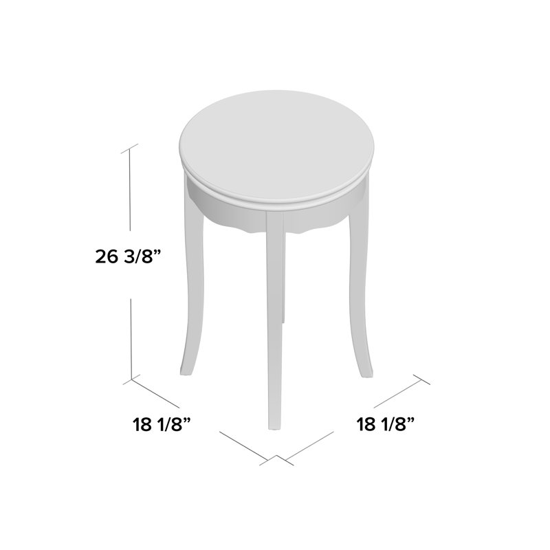 Ophelia Co Ardin Vintage Style End Table Reviews Wayfair