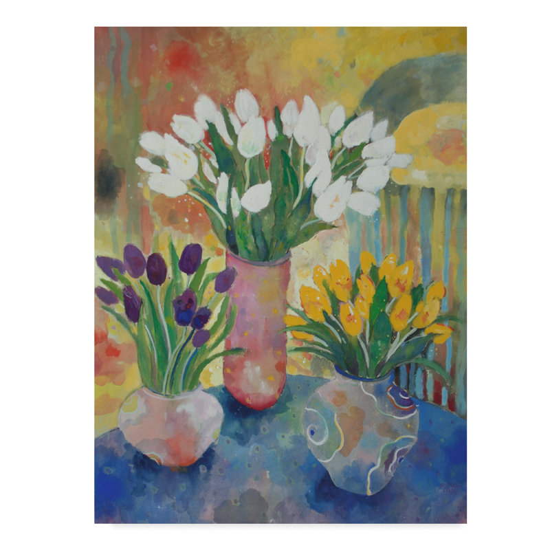 World Menagerie Hand Painted Vases Watercolor Painting Print On