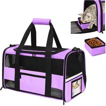 Purple Airline Approved Cat Carrier Puppy Carrier for Car Dog Outdoor Puppies EAARTCHI Soft-Sided Carrier for Small and Medium Cat Travel