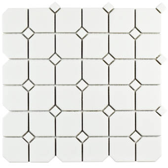 Elitetile Retro 2 X 2 Porcelain Honeycomb Mosaic Wall Floor Tile Reviews Wayfair