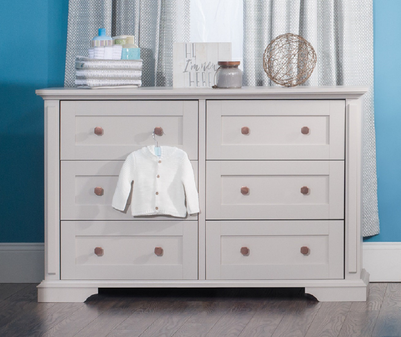 tanner 6 drawer double dresser
