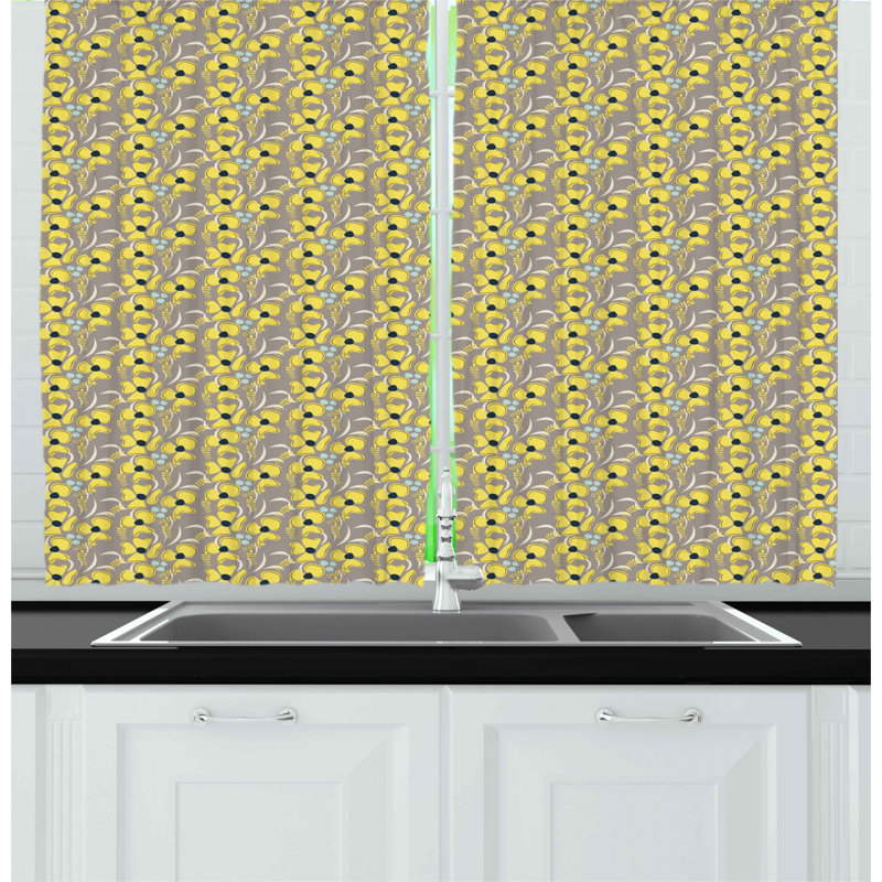 East Urban Home Kitchen Curtains Kitchen Curtain Wayfair