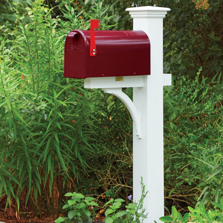 Walpole Outdoors Liberty Premium Post Mounted Mailbox & Reviews ...