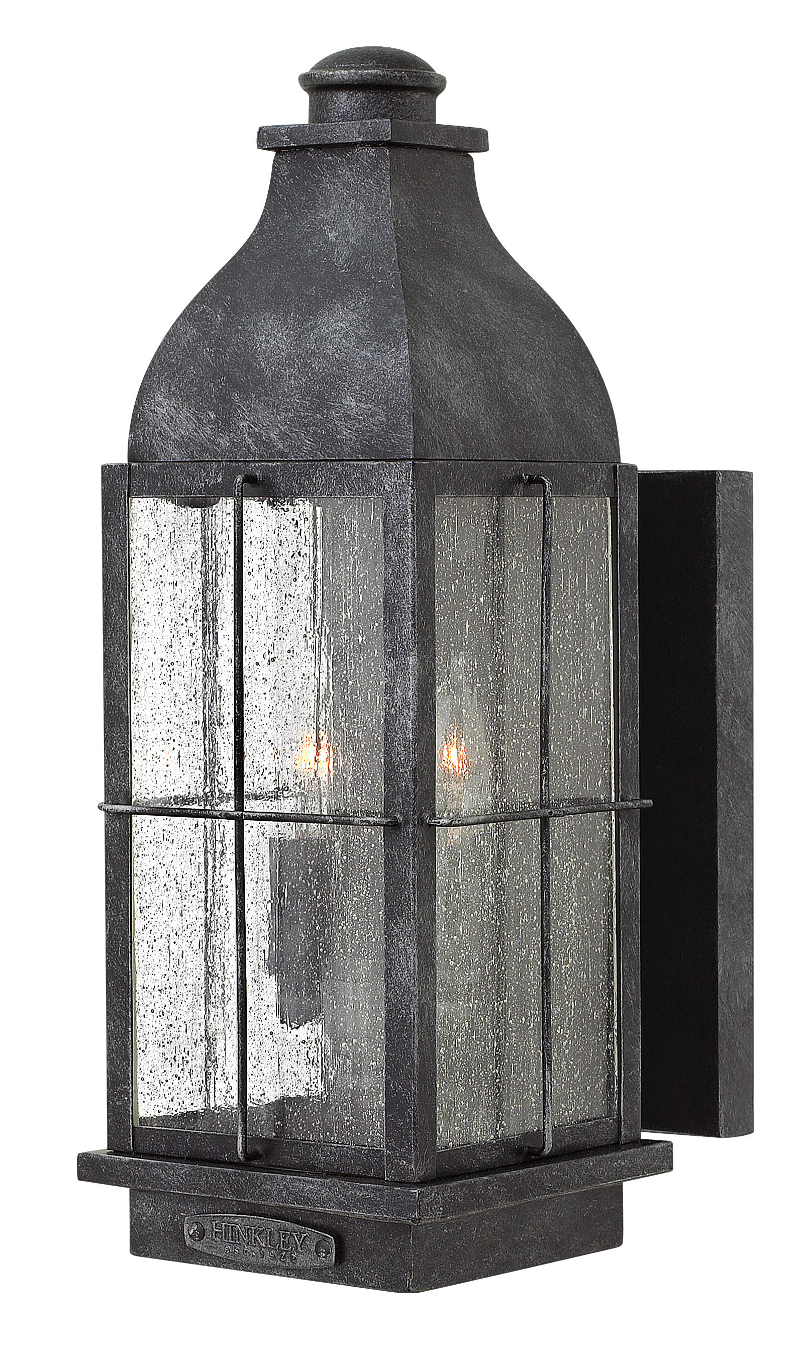 18" Chimney Lantern in Blackened TinDecorative Rustic Accent Lamp