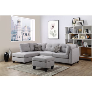 Lach Sectional with Ottoman by Brayden Studio