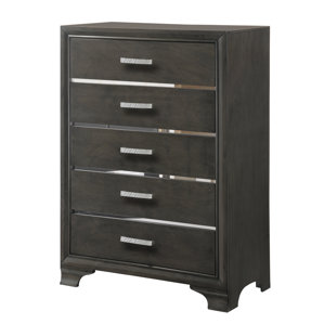 Paxton Rectangle 5 Drawer Wood Chest by Alcott Hill