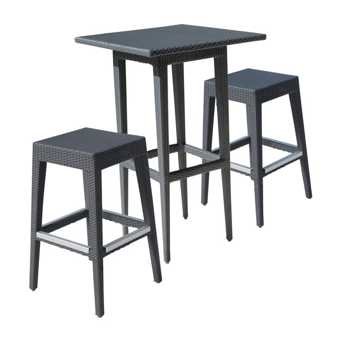 Panama Jack Onyx 3 Piece Bar Height Dining Set Wayfair Panama Jack Onyx 3 Piece Bar Height