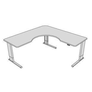 Review Infinity L-Shape Corner Desk by Populas Furniture