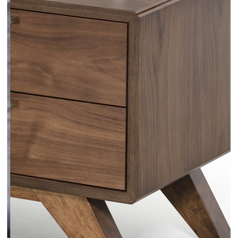 Merrinda 2 Drawer Nightstand Reviews Allmodern