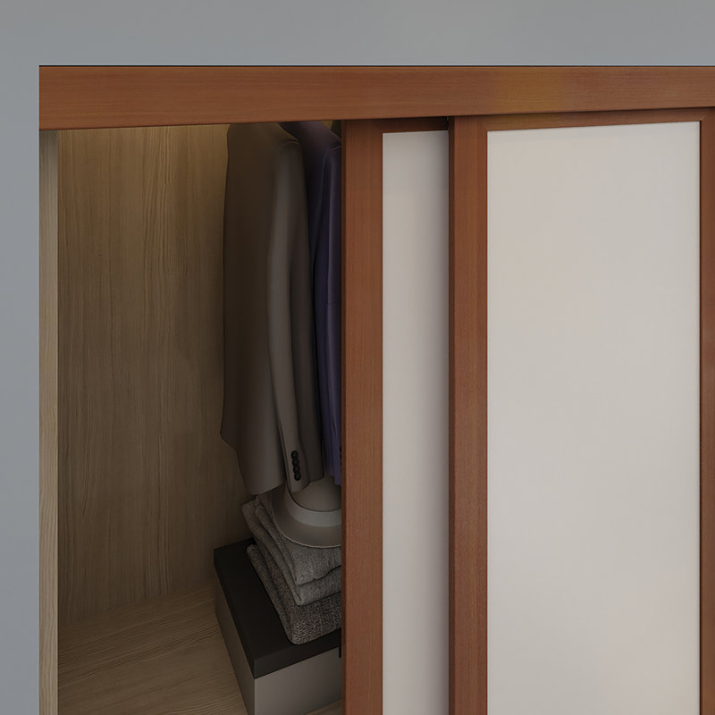 Colonial Elegance Glass And Manufactured Wood Sliding Closet Doors Wayfair