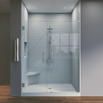 Coastal Industries Paragon Series 60 X 71 Bypass Frameless Shower Door Wayfair