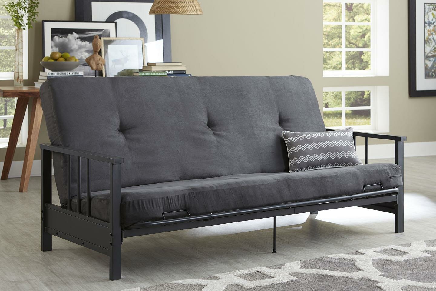 Futon Guest Spare Room Sofa Bed Full Size 6" Couch Black Mattress ONLY for sale online 