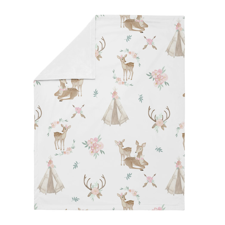 deer minky blanket