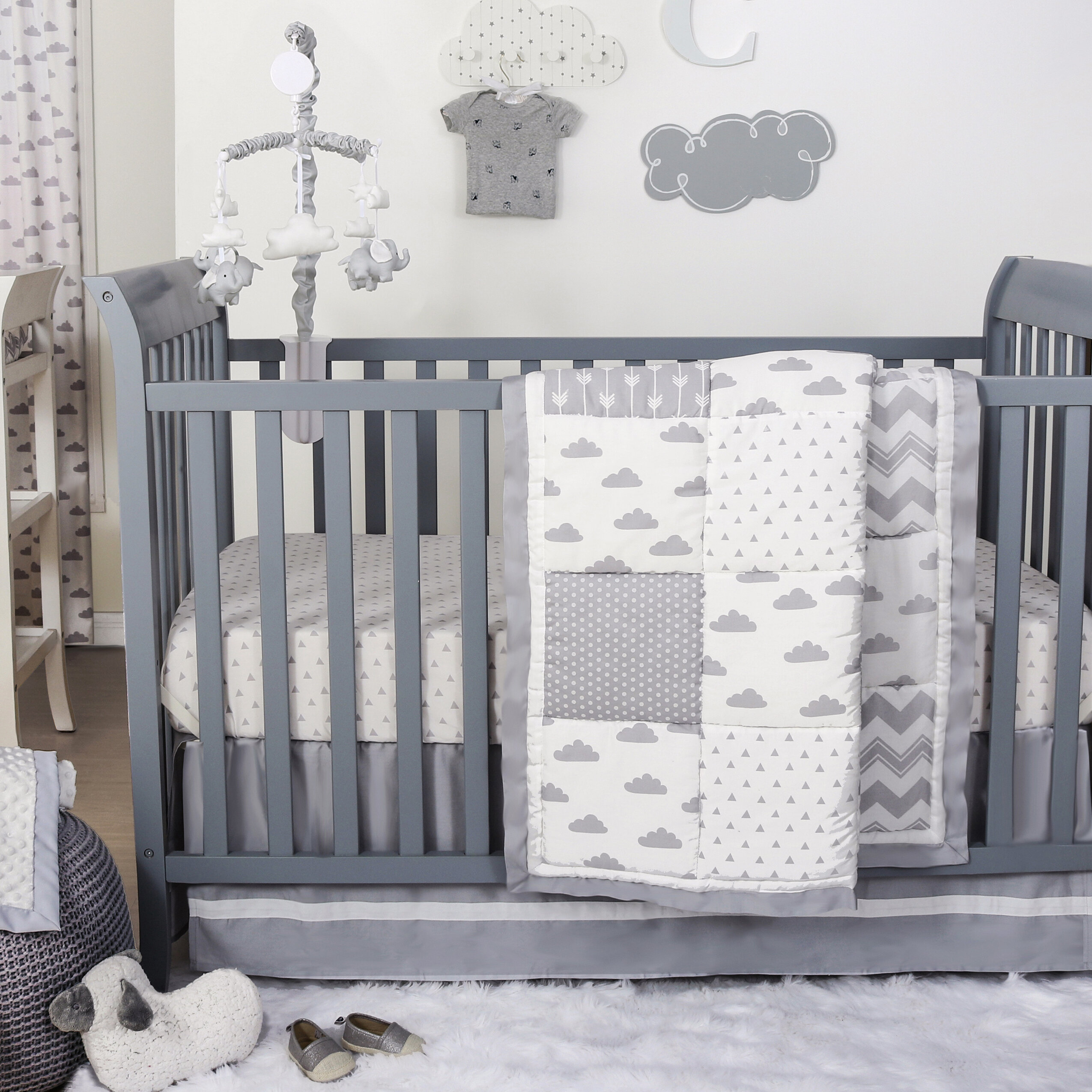 grey nursery bedding sets