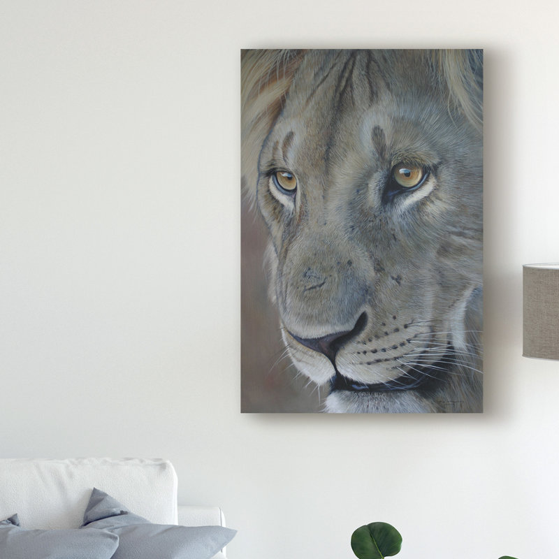 World Menagerie Lion King 2012 Acrylic Painting Print On Wrapped