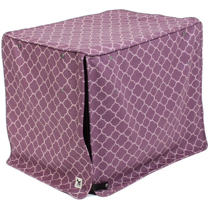 pink dog crate covers