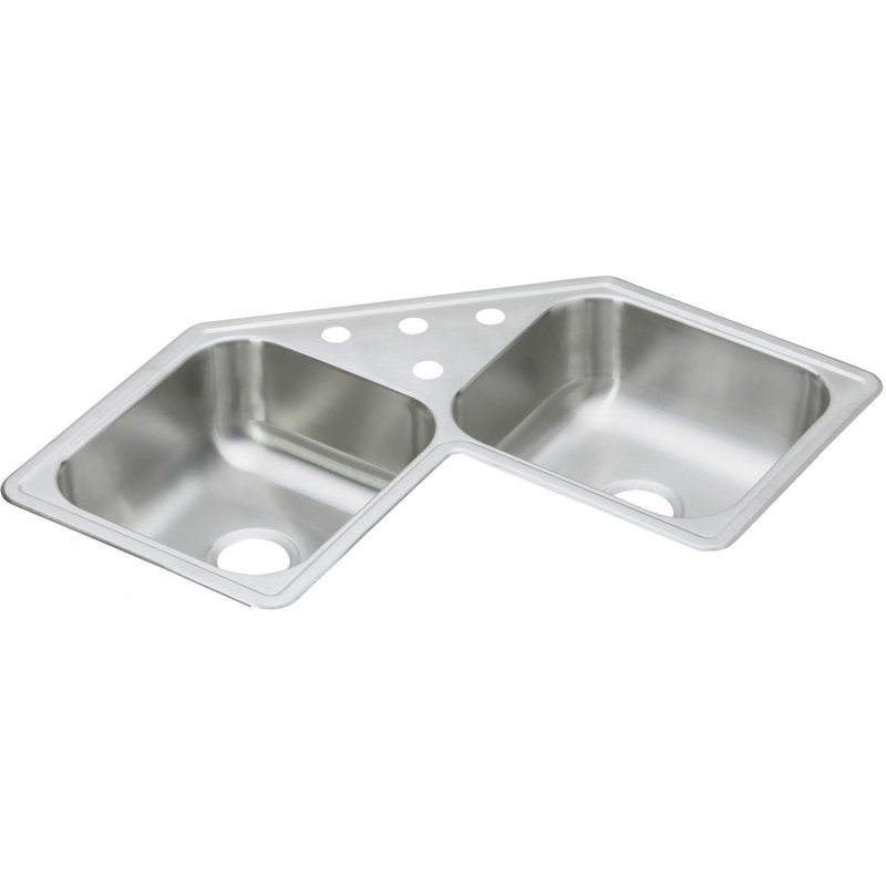 Elkay Dayton 32 L X 32 W Double Basin Corner Kitchen Sink
