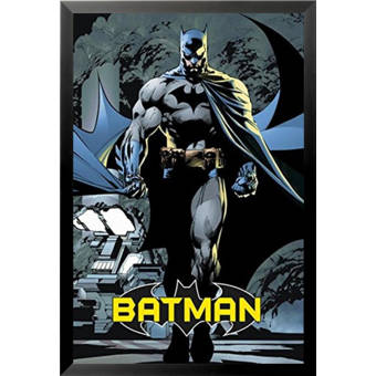 Buy Art For Less Batman The Dark Knight Walking At Night Blue