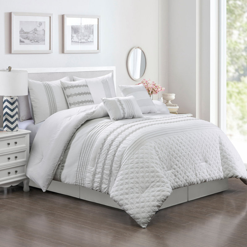 House Of Hampton Ferrin Luxury Comforter Set Reviews Wayfair