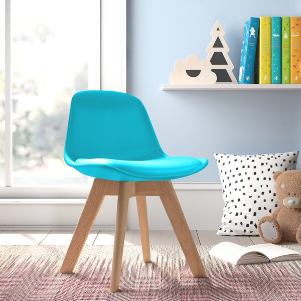 childrens leather chair and footstool