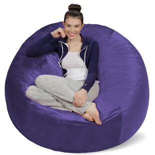 Products Microsuede Purple Bean Bag Chair for Dolls Ahh 