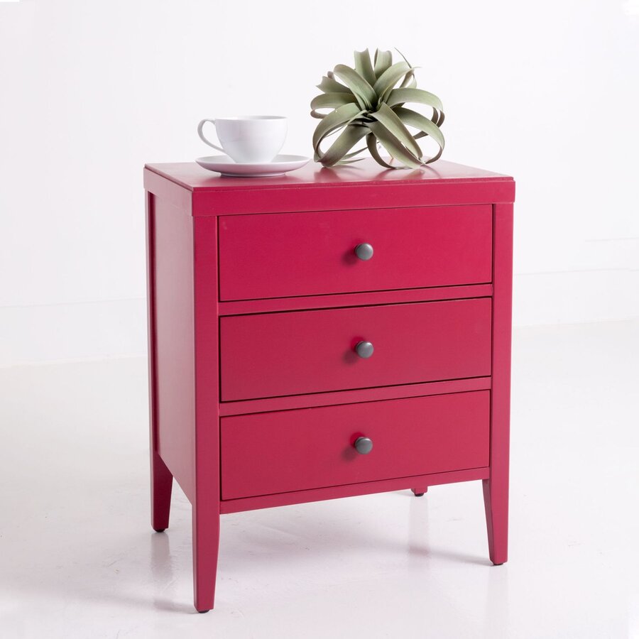 Rushville 3 - Drawer Solid Wood Nightstand