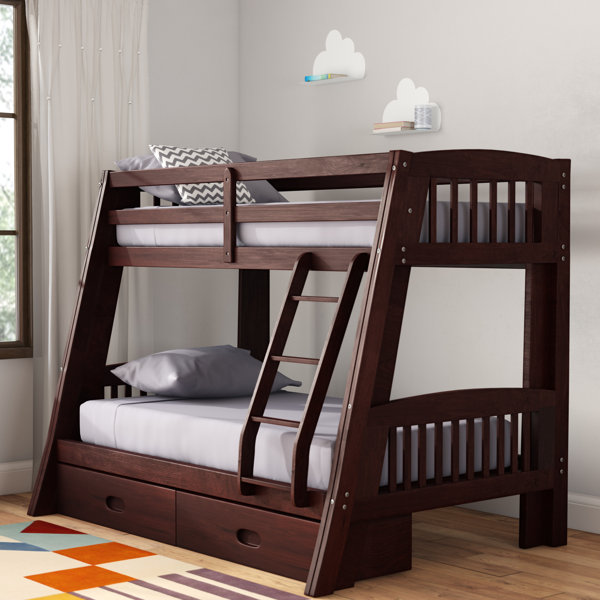 bunk beds with double underneath