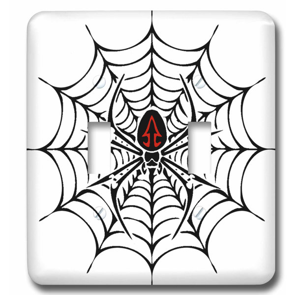3drose Widow Spider In A Web 2 Gang Toggle Light Switch Wall Plate Wayfair