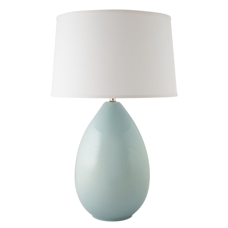Aqua or turquoise blue Ercole Egg 29" Table Lamp. Come find Beachy Turquoise Decor Inspiration to float your boat! #turquoise #decorinspiration #beachyblue