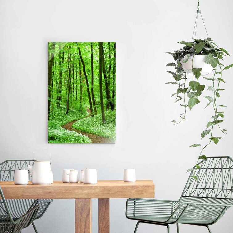 Glasbild Bamboo Forest grün WANDBILD 4mm ESG Sicherheitsglas DEKO 