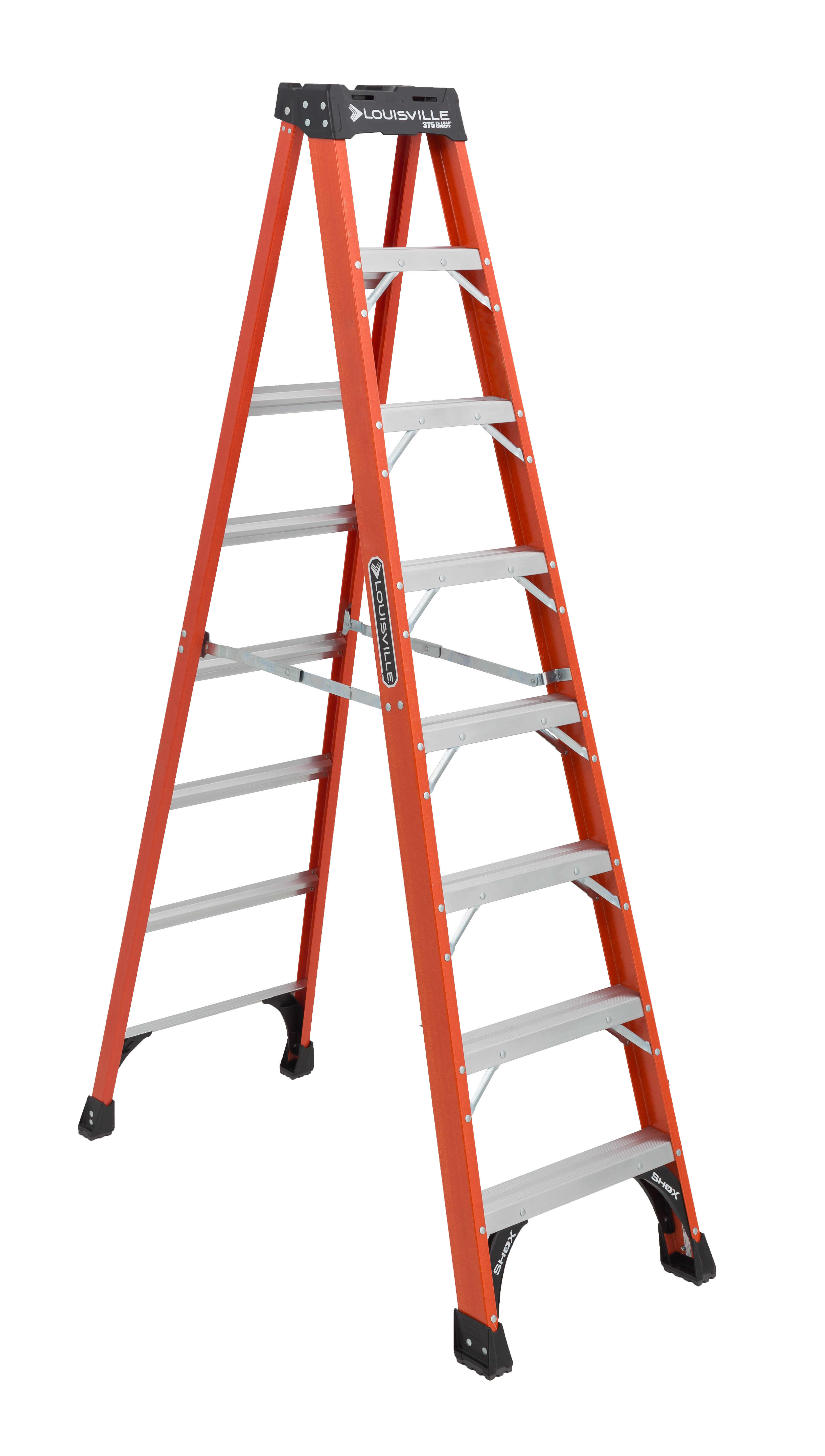 Louisville Ladder 300 Pound Duty Rating Aluminum Stepladder 2 Foot Durable for sale online 