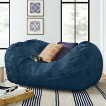 Bean Bag Cover Blue Gray Beige Covers 17/" NEW Corduroy Company Store