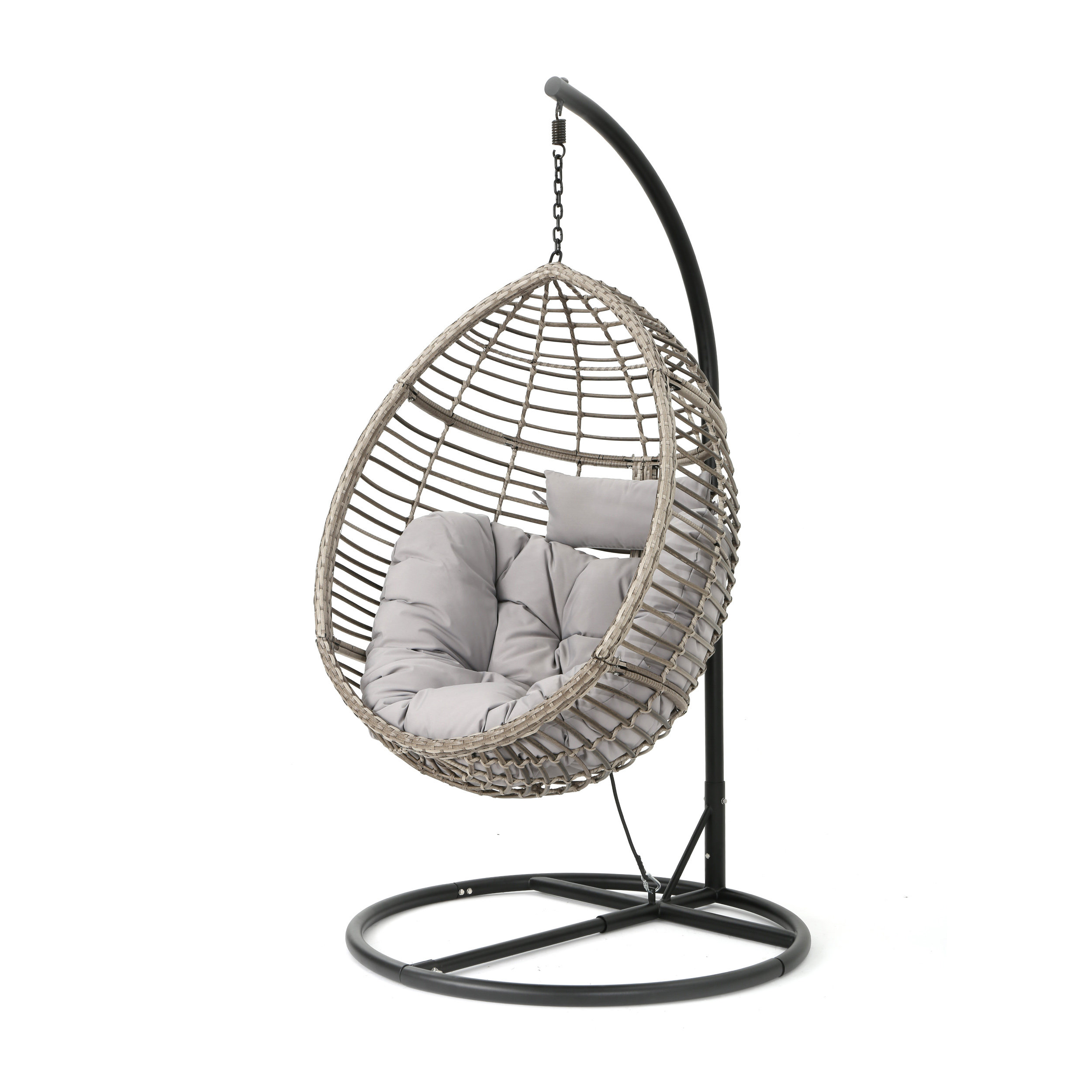 Weller Outdoor Wicker Basket Swing Chair With Stand Reviews Joss Weller Outdoor Wicker Basket Swing Chair With Stand Reviews Joss Main