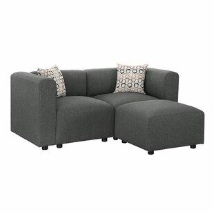 Barnet Reversible Modular Sectional With Ottoman By Winston Porter