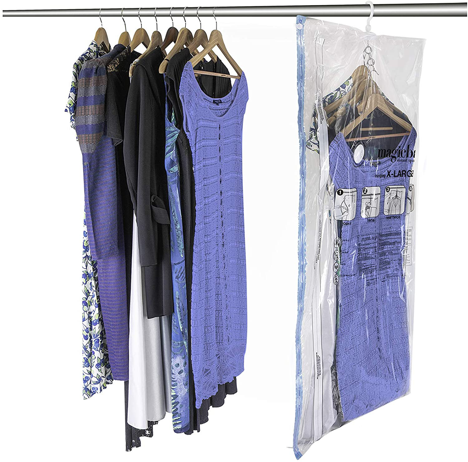 hanging clothes storage bag