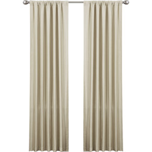 Luis Solid Semi-Sheer Rod Pocket Single Curtain Panel