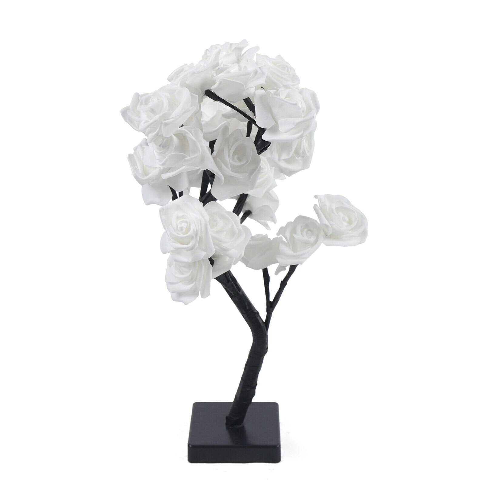 32 LEDs Rose Flower Desk Tree Light Table Lamp Home Party Wedding Decorate Gift 