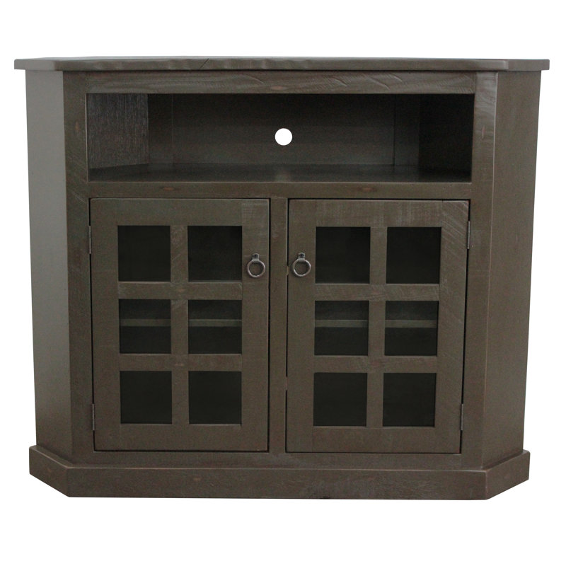 Longshore Tides Campos Solid Wood Corner Tv Stand For Tvs Up To 55