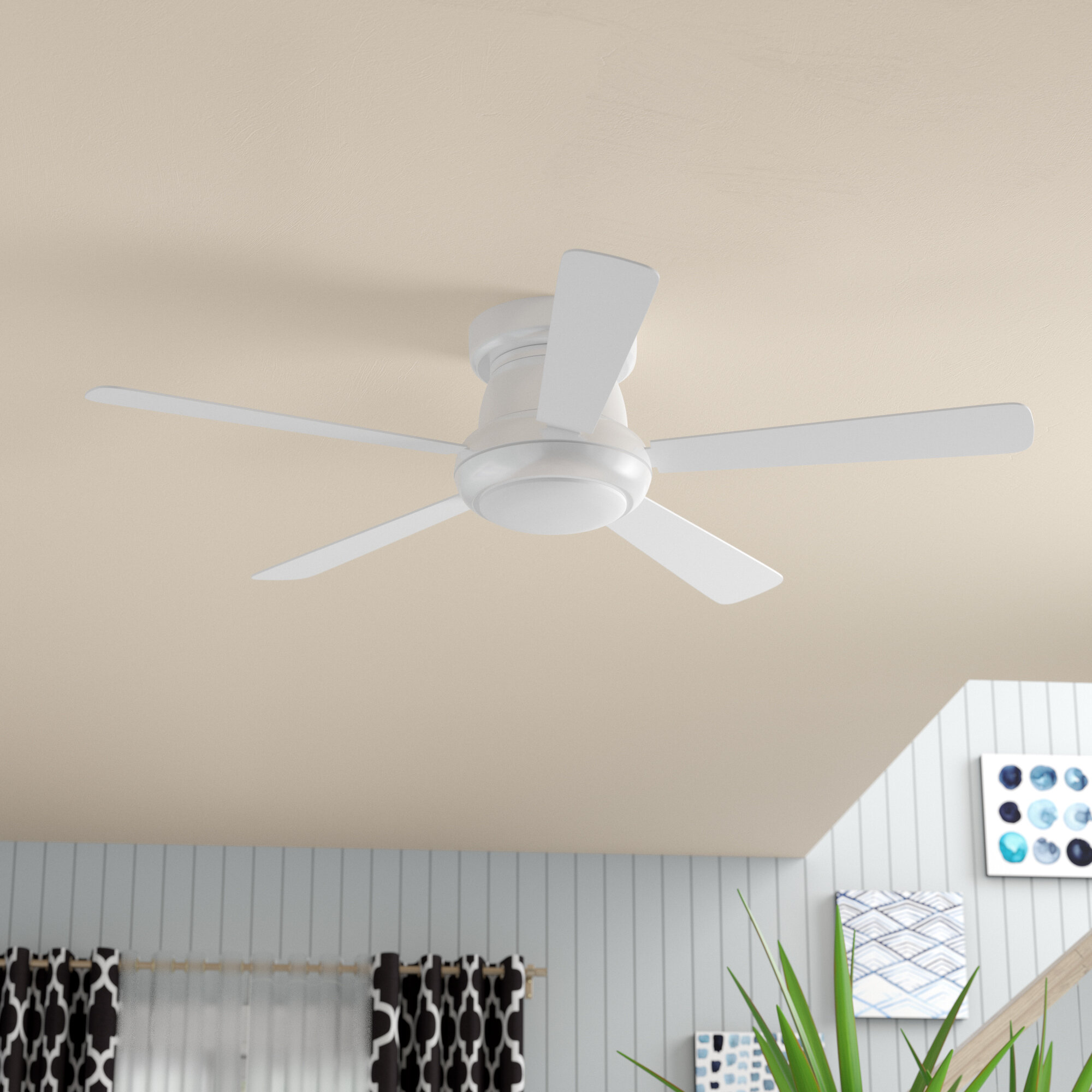 Ebern Designs 52 Mccurry 5 Blade Led Ceiling Fan With Remote