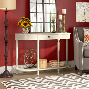 Semi Circle Entry Table Wayfair Half Circle Wood Console Table