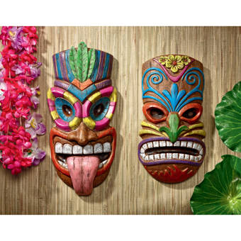 Bay Isle Home Tiki Hut Wood Wall Decor Wayfair