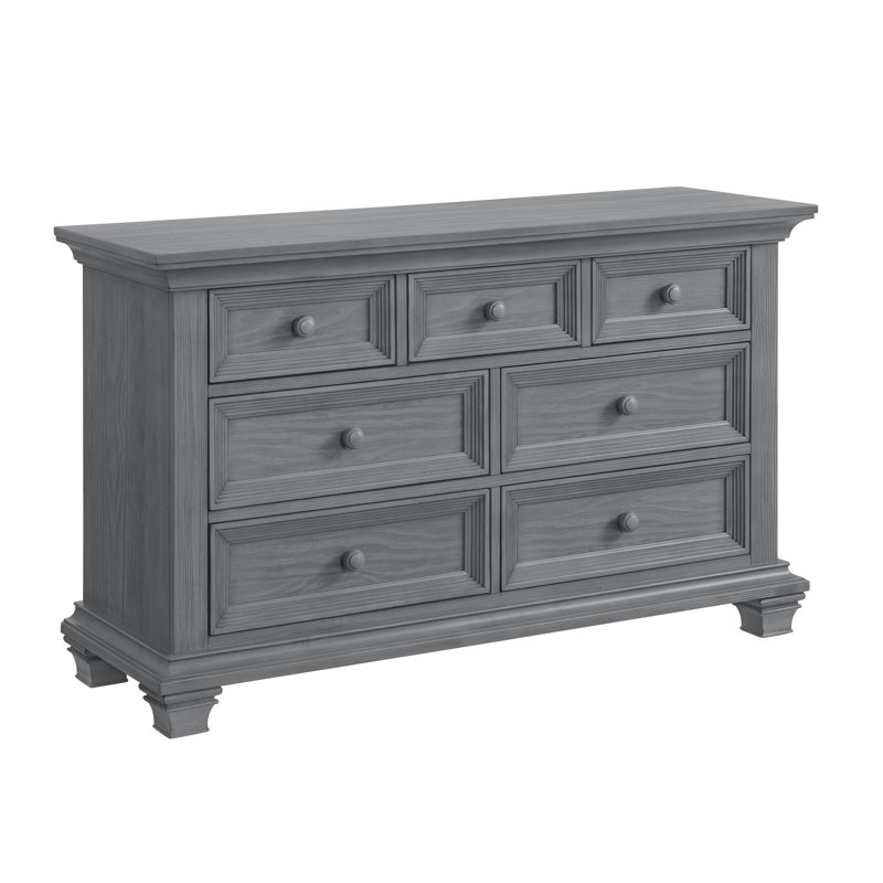 Weston 7 Drawer Dresser Color: Dusk Gray