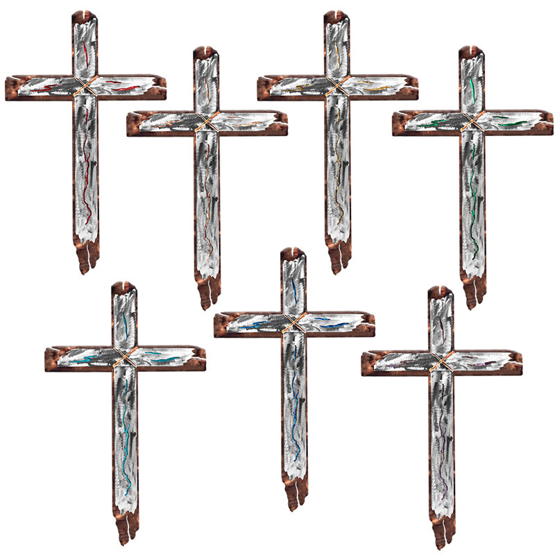 Bloomsbury Market Handcrafted Metal Cross Wall Decor Wayfair
